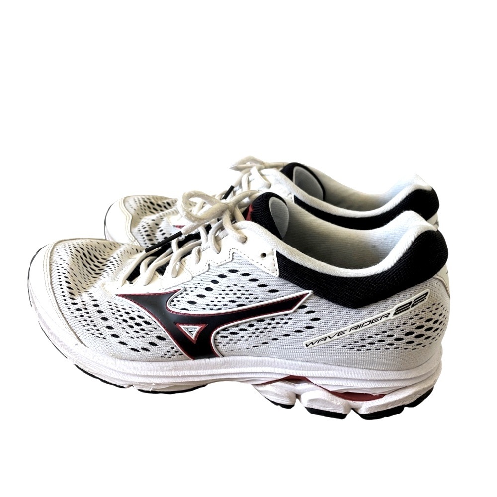 Mizuno Men’s White & Black Wave Rider Running Shoes